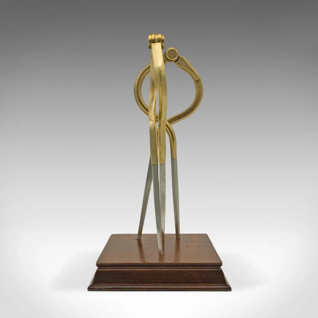 1970s 1970s Vintage Brass Captain's Dividers Display Ornament For Sale - Image 5 of 10