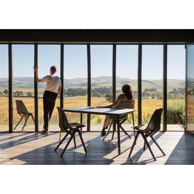 Noho Move Chairs in Black by Formway, Set of 6 For Sale - Image 6 of 8