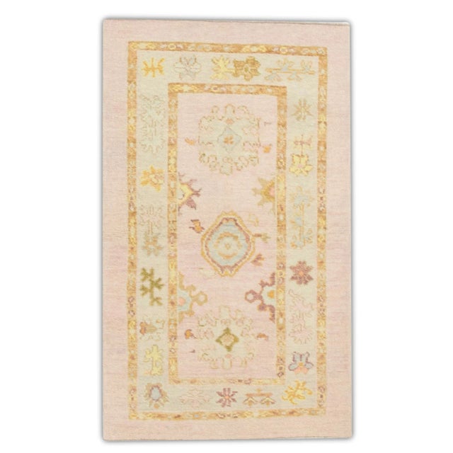 Modern Turkish Oushak Rug 3' x 5'1" For Sale In Houston - Image 6 of 6