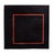 Textile Wool Frame Rug in Black/Orange from JAB Anstoetz For Sale - Image 7 of 7