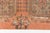 Salmon Mid 20th Century Soft Salmon & Olive Green Medallion Rug For Sale - Image 8 of 9