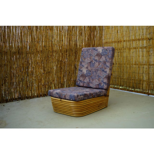 Wood Vintage Rattan Lounge Chair, 1950s For Sale - Image 7 of 8