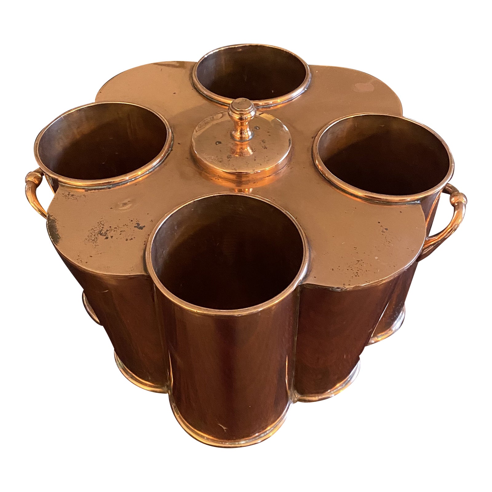 2000s Quatrefoil Copper Wine Cooler Chairish