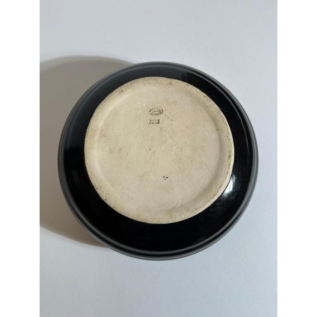 Black Art Deco English Black Glazed Stoneware Bowl by Doulton Lambeth, 1930s For Sale - Image 8 of 10