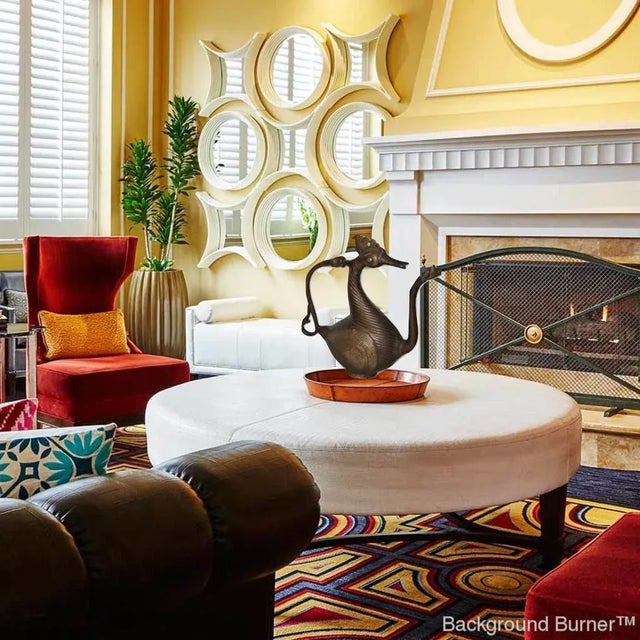 Mid 19th Century 19th C Antique Mughal Bronze Ewer Deccani Swan Hamsa Aquamanile For Sale - Image 5 of 10