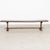 Early 20th century French bench with a simple trestle base and clean, understated lines. The chestnut wood has developed a...