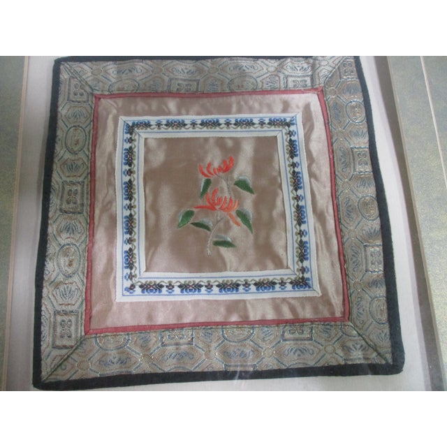 Vintage Framed Chinese Silk Embroidery Panels For Sale - Image 9 of 14