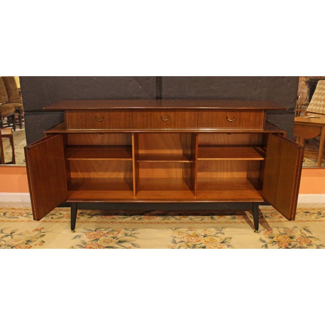 Wood Mid Century Modern English G-Plan "Librenza" Credenza For Sale - Image 7 of 9
