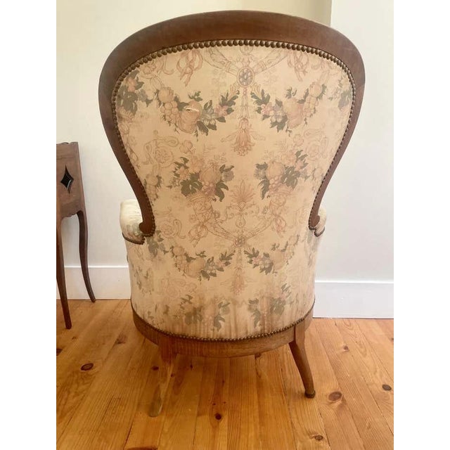 French Louis Philippe Bergere Armchair, 19th Century For Sale - Image 10 of 16