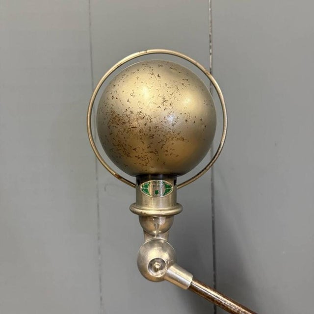 Vintage Five-Arm Floor Lamp with Green Brand Plate from Jieldé, 1950s For Sale - Image 7 of 18