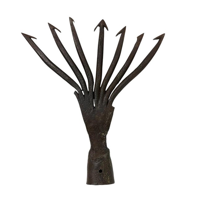 Antique Eel Fishing Spears in Wrought Iron, 1890s, Set of 5 For Sale - Image 3 of 7