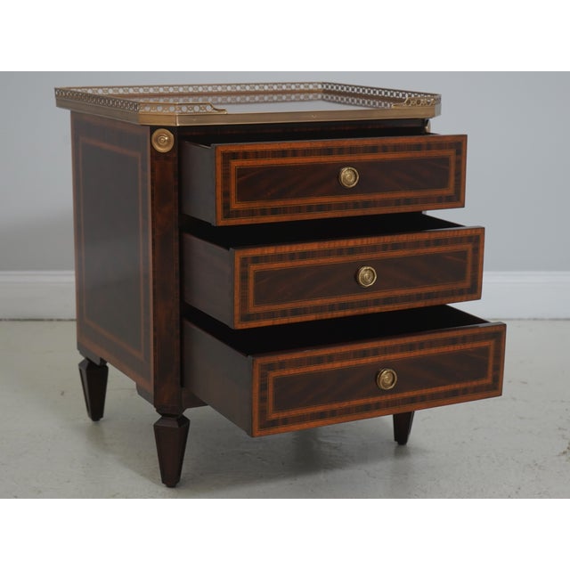 Theodore Alexander Pair Theodore Alexander Althorp Al-60057 Mahogany Nightstands For Sale - Image 4 of 18