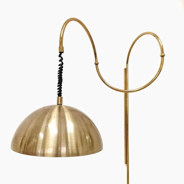Art Deco Style Brass Wall Lamp, 1980s For Sale - Image 6 of 9