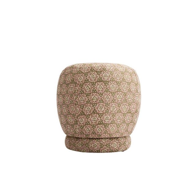 Zveva Round Pouf in Beech by Popus Editions For Sale - Image 4 of 9