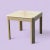 Postmodern Cream Laminate Side Table, 1980s For Sale - Image 4 of 10