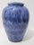 Italian Artisan Mottled Blue Urn For Sale - Image 4 of 10