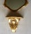 French Vintage Hollywood Regency Gilt Wall Mirror With Matching Console Shelf For Sale - Image 3 of 11