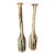 Vintage Post-Modern Tall Earth-Toned Art Glass Bud Vases - Pair For Sale