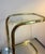 Mid-Century Modern Milo Baughman Style Brass & Glass Side Table For Sale - Image 3 of 4