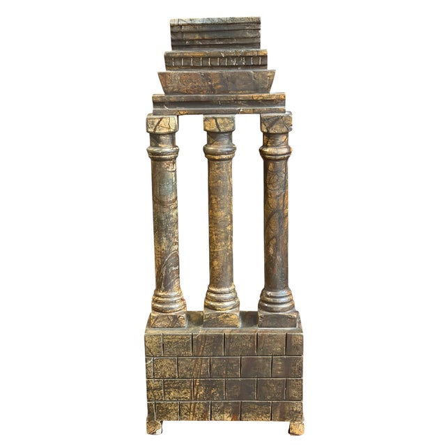 Antique Grand Tour Marble Model of Architectural Ruins For Sale - Image 4 of 6