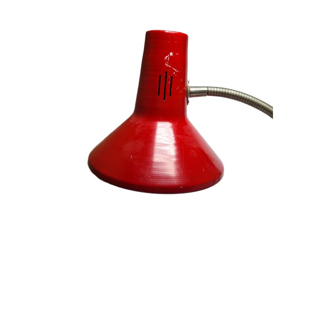 1980s Vintage Polish Bedside Lamp in Glass and Metal, 1980s For Sale - Image 5 of 9