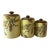 Set of 3 Mid Century Graduated Ceramic Canisters For Sale
