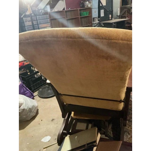 Antique Morris Style Reclining Rocking Chair With Pull-Out Footrest ...