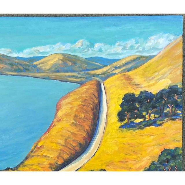 Abstract “Along the Coast” Large Oil on Canvas by Joao De Brito - For Sale - Image 3 of 7