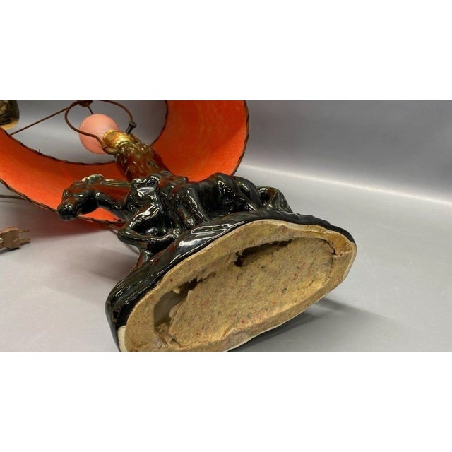 1950s Mid-Century Modern Phil Mar Porcelain Mare & Colt Horse Table Lamp - a Pair For Sale - Image 10 of 14