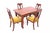 Dimensions: Table: height 79 cm width 125 cm depth 77 cm Chairs: height 100 cm / seat height 45 cm / width 45 cm / depth...