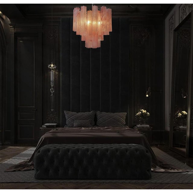 Pink Alabaster Murano Glass Tronchi Chandelier, 1980s For Sale - Image 16 of 18