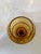 1960s Empoli Italian Vintage Art Amber Art Bowl With Pedestal For Sale - Image 5 of 5