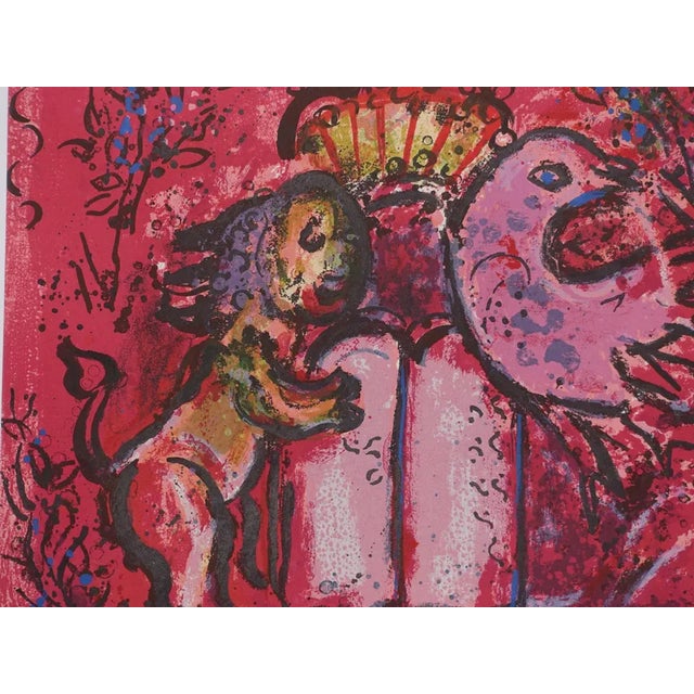 Marc Chagall, The Lion of Judah and the Tablets of the Law, Original Lithograph For Sale - Image 4 of 6