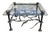 Sculptural Metal and Glass Coffee Table by René Broissand Welded, France, 1998 For Sale