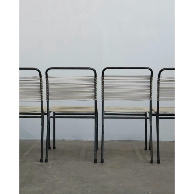 1960s Walter Lamb Style Outdoor Chairs, Set of Four For Sale In Los Angeles - Image 6 of 8