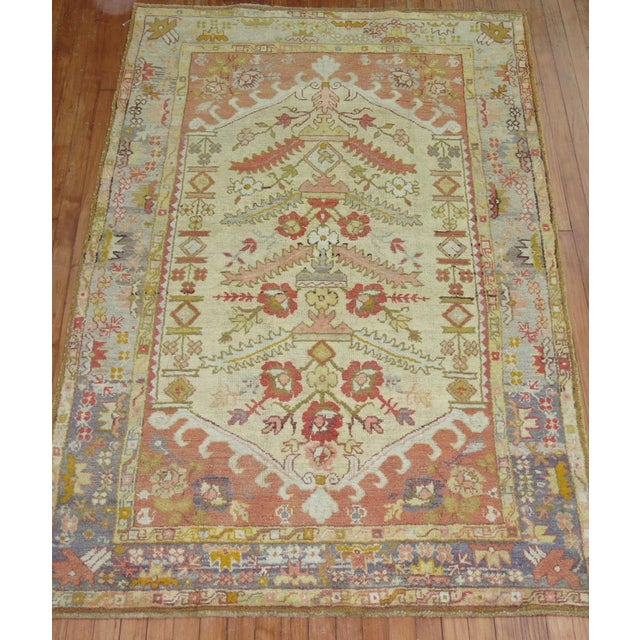 Textile Turkish Antique Kula Rug - 4'5" x 6'10" For Sale - Image 7 of 7