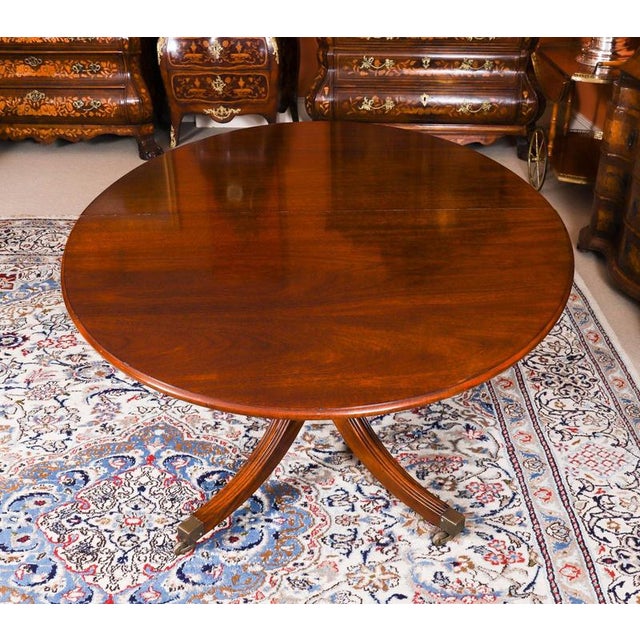 Vintage Oval Regency Revival Dining Table and Chairs from William Tillman, 1990s, Set of 7 For Sale - Image 11 of 16