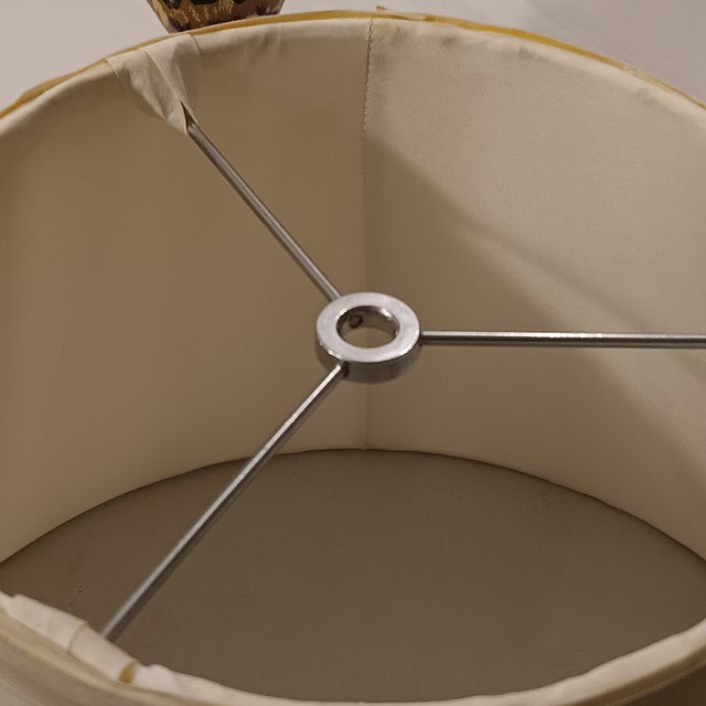 Pair of Vintage Hollywood Regency Leopard Print Table Lamps With Shades For Sale - Image 12 of 17