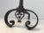 Forged Wrought Iron Andirons, Gothic Style, French, 18th Century - A Pair For Sale - Image 9 of 13