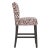 Transitional Chelsea Counter Stool in Pink Black Washed Cheetah For Sale - Image 3 of 8