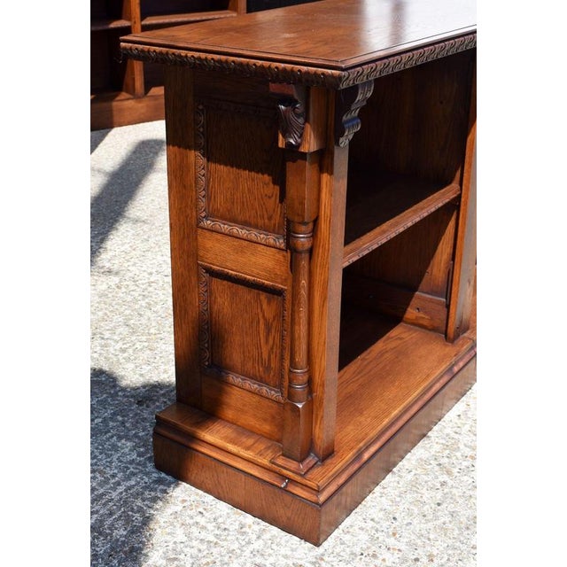 Victorian Carved Oak Front and Back Bar, 1980 For Sale - Image 17 of 18