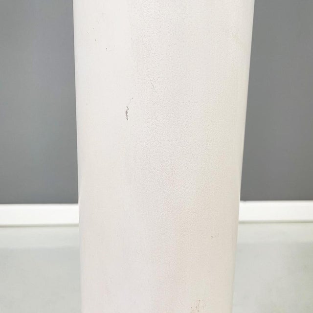 Italian Space Age Floor Lamp in Orange and White Metal with Opaline Glass, 1970s For Sale - Image 9 of 15