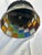 1930s Stained Glass Hanging Lantern Pendant For Sale - Image 4 of 4