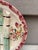 Longchamp 19th Century Longchamp Majolica Asparagus Plate With Flowers For Sale - Image 4 of 5