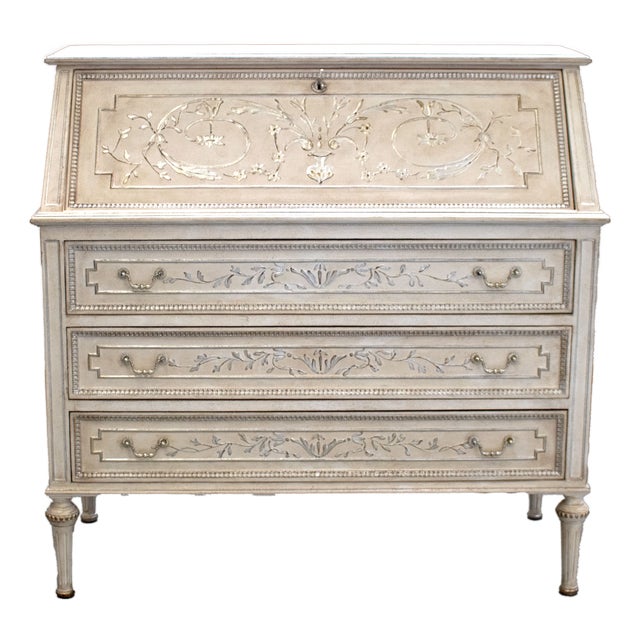 Vintage Chest of Drawers with Flap and Two Bedside Tables, 1970s, Set of 3 For Sale