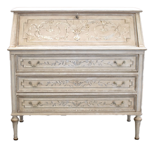 Vintage Chest of Drawers with Flap and Two Bedside Tables, 1970s, Set of 3