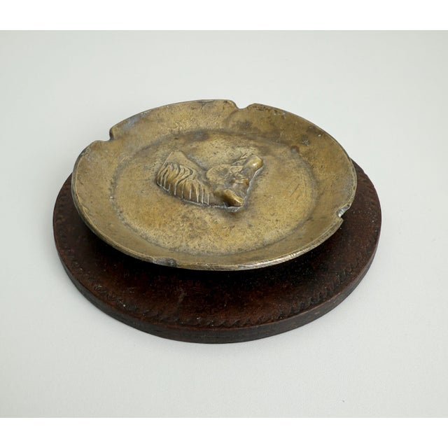 Italian Bronze & Leather Equestrian Ashtray Catchall For Sale In Sacramento - Image 6 of 10