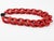 Red Angela Caputi Italy Choker Necklace Massive Red Cinnabar Resin Chain For Sale - Image 8 of 10