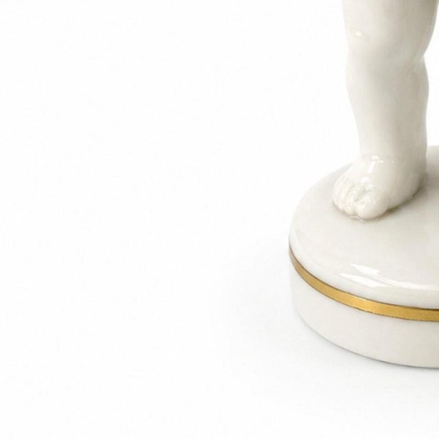 Porcelain Boy with Dog, East Germany For Sale - Image 3 of 6