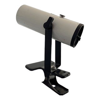 Mid-Century Space Age Italian Metal Clamp Spotlight in style of Targetty, 1970s For Sale